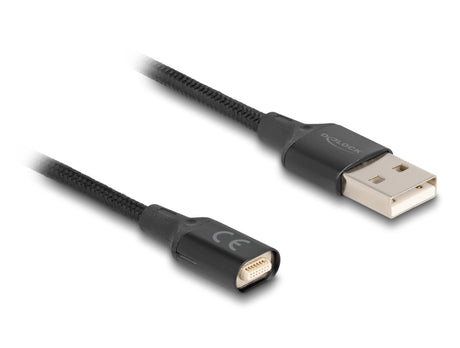 Delock 88167 Magnetic Usb Charging Cable Black 1 M