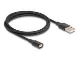 Delock 88167 Magnetic Usb Charging Cable Black 1 M