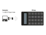 Delock 12113 2 In 1 Usb Type-A Keypad With Calculator Function 2.4 Ghz Wireless