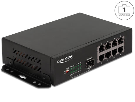 Delock 87708 Gigabit Ethernet Switch 8 Port + 1 Sfp