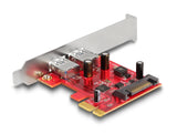 Delock 90155 Pci Express X1 Card To 2 X External Usb 5 Gbps Type-A Female