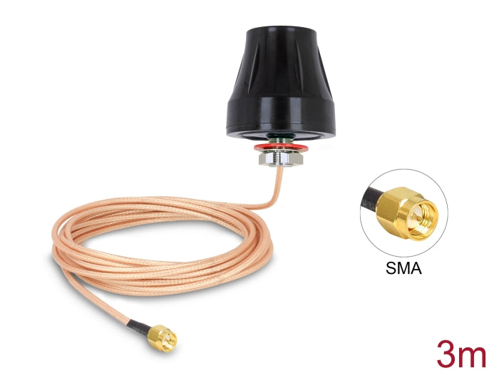 Delock 89589 Lte Antenna Sma Plug 2 Dbi Fixed Omnidirectional