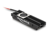 Delock 18451 Heat Sink With Fan For M.2 Ssd 2280 Black