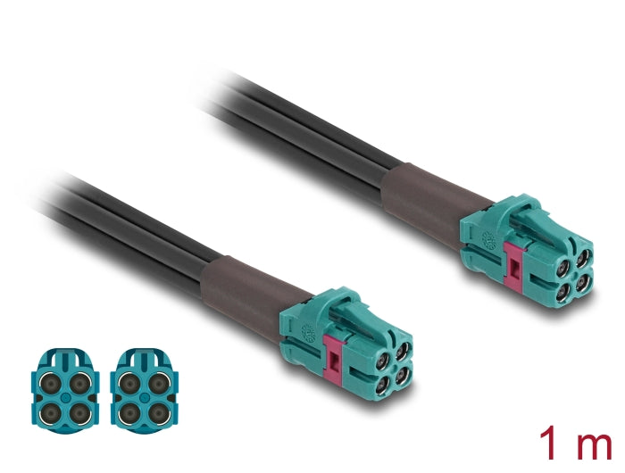 Delock 90139 Cable Mini Fakra Z Jack Quad To Mini Fakra Z Jack Quad B-Type