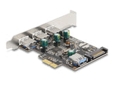 Delock 89301 Pci Express X1 Card To 3 X External