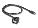 Delock 88056 Keystone Module Usb 2.0 A Female To Usb Type-C™ Male 250° W/ Cable