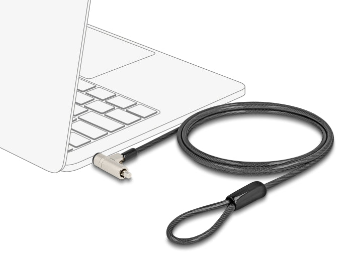 Navilock 20931 Laptop Security Cable With Key Lock