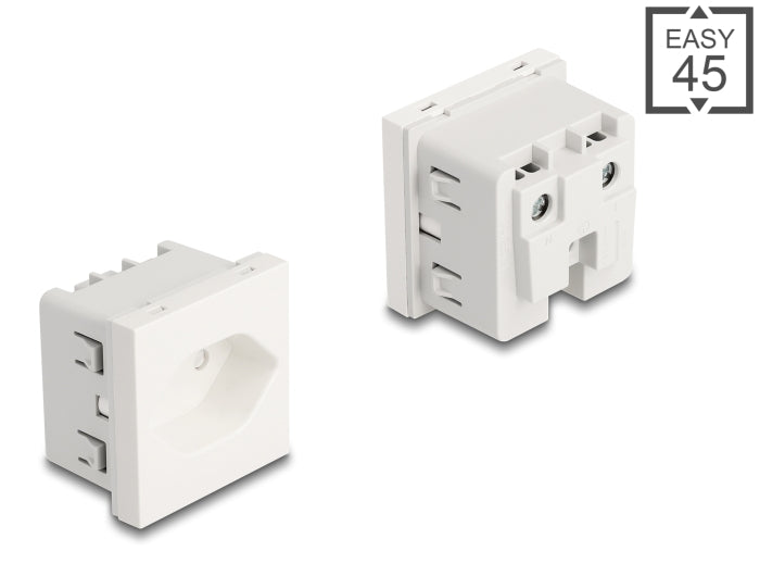 Delock 81437 Easy 45 Grounded Power Socket T13 Switzerland 45 X 45 Mm