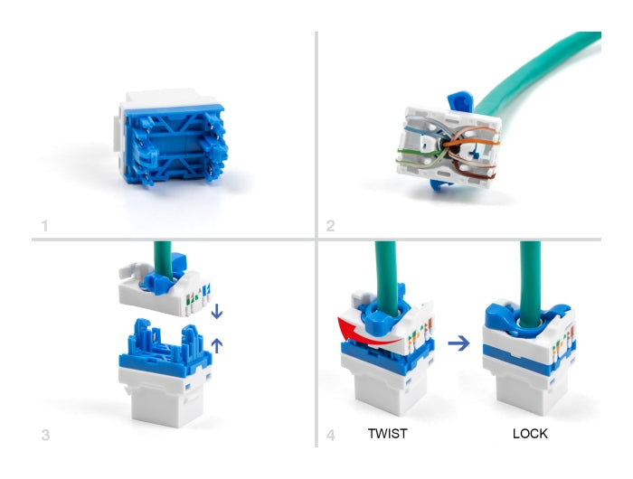 Delock 88130 Keystone Module Rj45 Jack To Lsa Cat.6A Toolfree