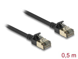 Delock 80338 Rj45 Network Cable Cat.8.1 F/Ftp Slim Pro 0.5 M Black