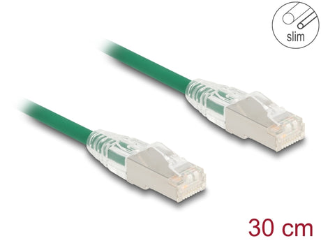 Delock 80363 Rj45 Network Cable Cat.6A Plug To Plug With Curved Latch