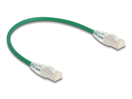 Delock 80363 Rj45 Network Cable Cat.6A Plug To Plug With Curved Latch