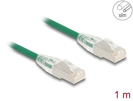 Delock 80365 Rj45 Network Cable Cat.6A Plug To Plug With Curved Latch