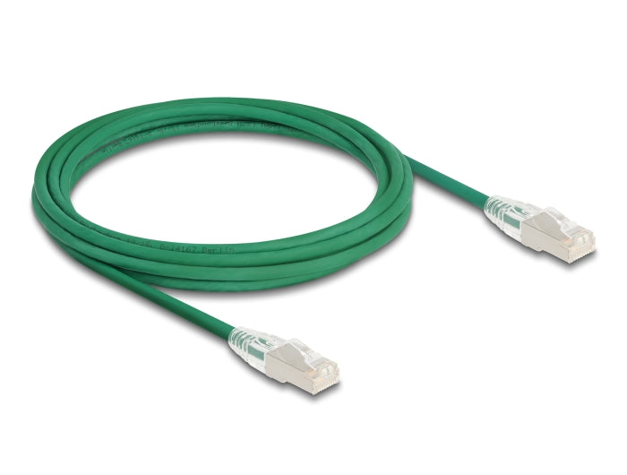 Delock 80367 Rj45 Network Cable Cat.6A Plug To Plug With Curved Latch