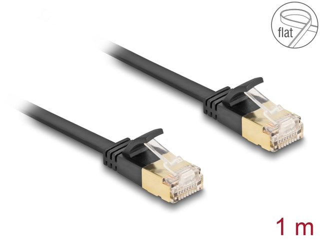 Delock 80345 Rj45 Network Cable Cat.6A Plug To Plug With Robust Latch