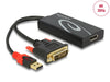 Delock 62596 Adapter Dvi Male > Displayport 1.2 Female Black