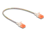 Delock 80351 Rj45 Network Cable Cat.6A U/Utp Slim 0.3 M Transparent