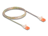 Delock 80354 Rj45 Network Cable Cat.6A U/Utp Slim 2 M Transparent