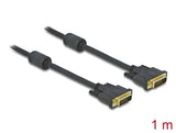 Delock 83189 Cable Dvi 24+1 Male > Dvi 24+1 Male 1 M Black