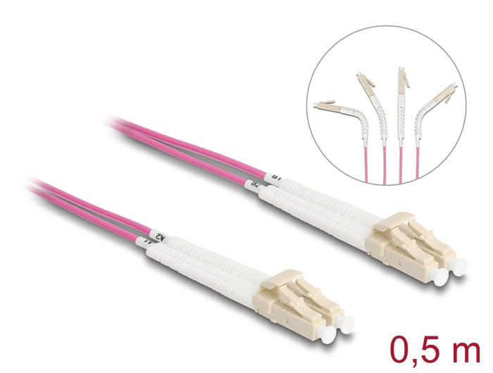 Delock 88086 Optical Fiber Cable Lc Duplex To Lc Duplex