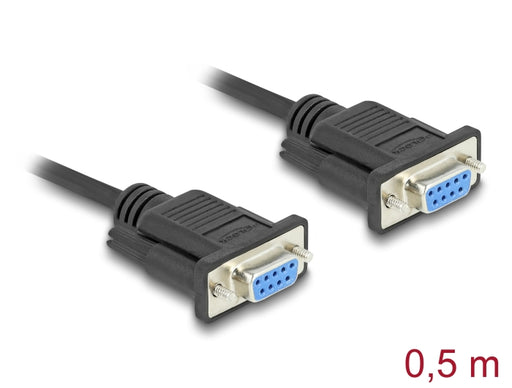 Delock 86822 Serial Cable Rs-232 D-Sub9 Female To Female