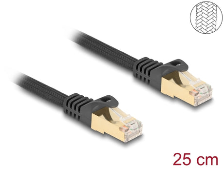 Delock 80315 Rj45 Network Cable With Braided Jacket Cat.6A S/Ftp Plug