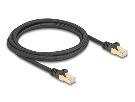 Delock 80318 Rj45 Network Cable With Braided Jacket Cat.6A S/Ftp Plug