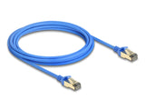 Delock 80335 Rj45 Network Cable Cat.8.1 F/Ftp Slim 3 M Blue