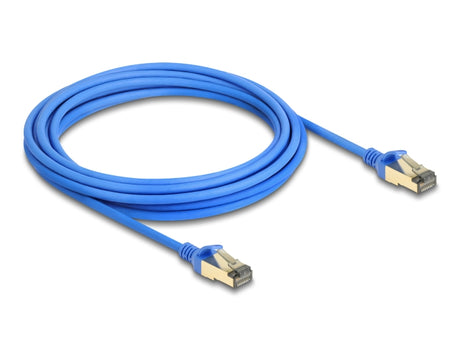 Delock 80336 Rj45 Network Cable Cat.8.1 F/Ftp Slim 5 M Blue