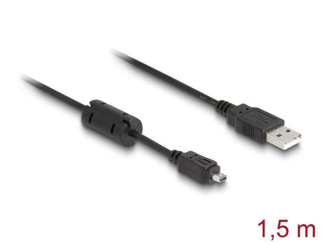 Delock 82208 Cable Usb-B Mini 4 Pin Hirose Male To Usb-A Male 1,5 M