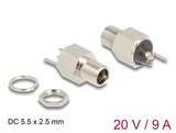 Delock 90188 Connector Dc 5.5 X 2.5 Mm Female Bulkhead Soldering Version