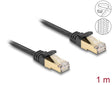 Delock 80325 Rj45 Flat Network Cable With Braided Jacket Cat.6A U/Ftp Plug