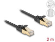 Delock 80326 Rj45 Flat Network Cable With Braided Jacket Cat.6A U/Ftp Plug