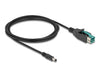 Delock 80496 Poweredusb Cable Male 12 V To Dc 5.5 X 2.5 Mm Male 2 M