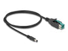 Delock 80495 Poweredusb Cable Male 12 V To Dc 5.5 X 2.5 Mm Male 1 M