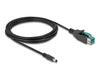 Delock 80497 Poweredusb Cable Male 12 V To Dc 5.5 X 2.5 Mm Male 3 M