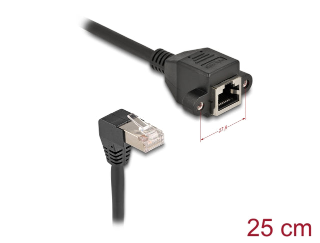 Delock 80309 Network Extension Cable S/Ftp Rj45 Plug 90° Angled