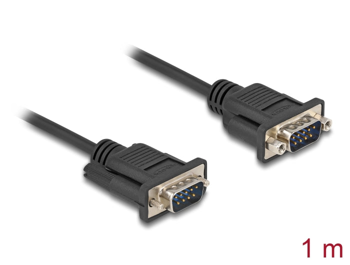 Delock 88000 Serial Cable Rs-232 D-Sub9 Male To Male With Narrow Plug Housing