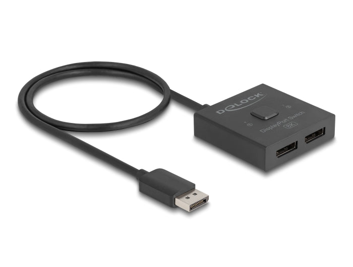 Delock 18906 Displayport Switch 2 To 1 Bidirectional 8K