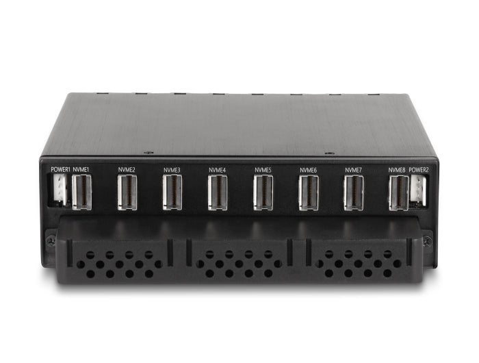 Delock 47129 5.25″ Mobile Rack For 8 X M.2 Nvme Ssd With Slim Sas Connector