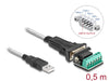 Delock 64267 Adapter Usb 2.0 To Serial Rs-422/485 Male W/ 6 Pin Terminal Block