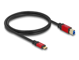 Delock 80612 Usb 5 Gbps Cable Usb Type-C™ Male To Usb Type-B Male 1 M Red Metal