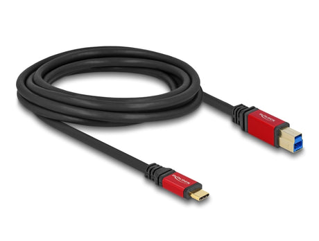 Delock 80614 Usb 5 Gbps Cable Usb Type-C™ Male To Usb Type-B Male 3 M Red Metal