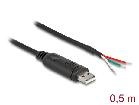 Delock 64242 Adapter Cable Usb 2.0 To Serial Rs-485 With 3 X Open Wire Ends