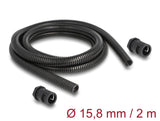 Delock 60463 Cable Protection Sleeve 2 M X 15.8 Mm With 2 X Pg11 Fitting Set