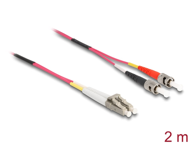 Delock 84686 Cable Optical Fibre Lc > St Multi-Mode Om4 2 M