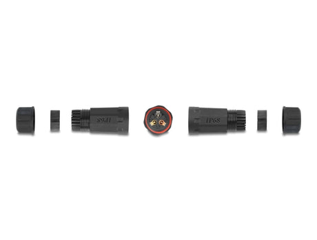 Delock 86913 Cable Connector For Outdoor 3 Pin, Ip68 Waterproof