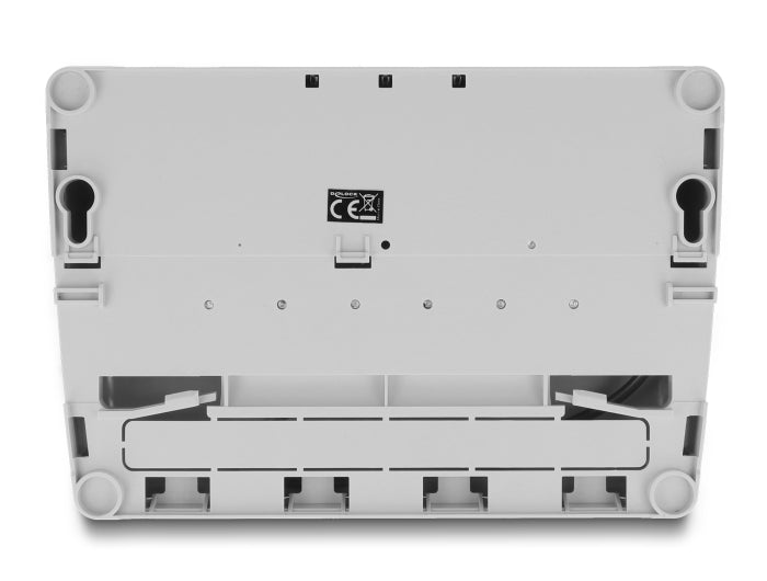 Delock 88049 Mini Desktop Patch Panel 6 Port Cat.6A Grey