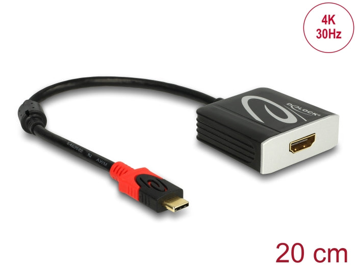 Delock 62999 Adapter Usb Type-C™ Male > Hdmi Female (Dp Alt Mode) 4K 30 Hz