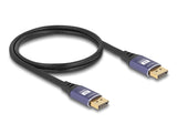 Delock 80600 Displayport Cable 8K 60 Hz 1 M Lila Metal